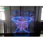 Ultra HD Energy Saving Hanging Transparent LED Screen Iron Cabinet IP65 P10