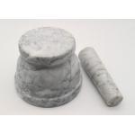 Customized Natural Stone Mashing Bowl Well Designed Nice White With Vein