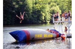 China Crazy Inflatable Water Trampolines / Inflatable Water Pillow For Jumping supplier