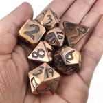 Lightweight Manual Polyhedral Grinding Hand Pouring Durable Dice Set Sturdy Dice Set for sale