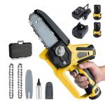 24V 18m/S Cordless Brushless Portable Chain Saw Rechargeable For Wood Cutting for sale