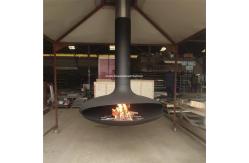 China Indoor Heaters Suspended Rotating Wood Burning Fireplace Hanging Fireplace supplier