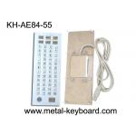 Ruggedized 55 Keys Industrial Metal Keyboard , Metal Computer Keyboard for sale