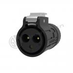 Black 3 Pin IP67 Power Connector 3 Core Audio Connector input Waterproof LED Display Connectors for sale