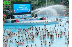 China P10mm RGB Outdoor LED Display  with IP65 Waterproof on water pool IP65 supplier