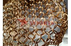 China Stainless Steel Architectural Ring Mesh Curtain For Partitioning supplier