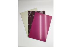China High Gloss ACP Plastic Sheet 2mm Thickness 2440mm Length Exhibition Use supplier