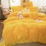 European and American Style Solid Color Thickened Warm Mink Velvet Duvet Bedding Set for sale