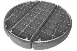 China Knitted Stainless Steel Woven Wire Mesh Filament Surface For Gas / Liquids Separated supplier