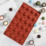 Round Half Circle Chocolate Mold DIY Multi Cavity Silicone Fondant Molds for sale