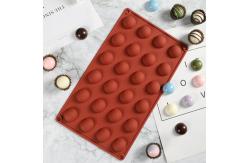 China Round Half Circle Chocolate Mold DIY Multi Cavity Silicone Fondant Molds supplier
