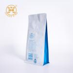 250g 500g 1kg Flat Bottom Coffee Pouch Coffee Bean Packaging Bags With Zipper for sale