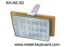 China Industrial Metal 12 Keys Metal Numeric Keypad , Door Entry Keypad Anti - vandal supplier