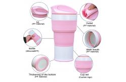 China SGS Collapsible Silicone Coffee Cup 400ml For Camping supplier