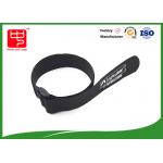 Black  strap one side sticky backed  , 100% nylon cable ties with buckle for sale