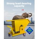 1.5CY Self Dumping Hopper Metal Forklift Dumping Bin for sale