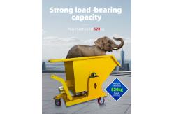 China 1.5CY Self Dumping Hopper Metal Forklift Dumping Bin supplier