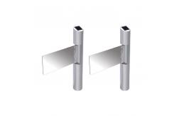 China Building Entrance Access Control Tubular Swing Barrier 2.0mm Thickness supplier