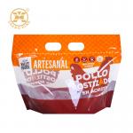 Custom Hand Punch Hole Zipper Top Roast Chicken Packaging Bag Plastic Roast Grilled Chicken Bag for sale