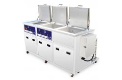 China Three Tanks 77l 3000w Heated Ultrasonic Cleaners Precise Parts Cleaning Rinsing Drying supplier