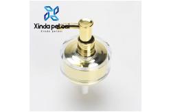 China Acrylic Appearance Lotion Pump Electroplating Gold With Cover supplier