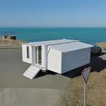 White Expandable Container House Prebuild Villa for Seaside Vacation Cabin for sale