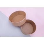 Recycled Materials Water Based Ink Flexo Kraft Paper Bowls for Noodle, Milk, Lollipop for sale