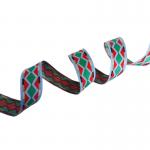 Lettered Colored Polyester Jacquard Webbing For Handbag Strap Belt for sale