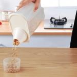Plastic Rectangular Cereal Storage Tank For Kitchen Transparent Sealed