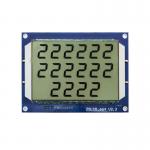 4.8V Electronic Lcd Display 664 Fule Dispenser TN Segment 130PIN White Backlight