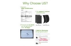 China ROHS Flexible Solar Power Panel Kit 600W 800W For Balcony supplier