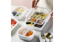 China 350ml Plastic Lunch Containers OEM Lunch Pack Containers For Meal Prep supplier