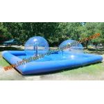 Blue Inflatable Human Sized Hamster Ball / Inflatable Walk On Water Ball for sale