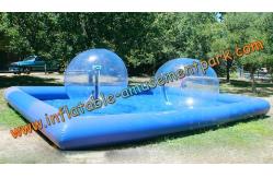 China Blue Inflatable Human Sized Hamster Ball / Inflatable Walk On Water Ball supplier