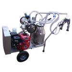 Hand Operated Electric Mobile Milking Unit With Rotary Vane Vacuum Pump for sale