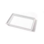 White Silkscreen Tempered Encapsulated Fridge Glass Shelves for sale