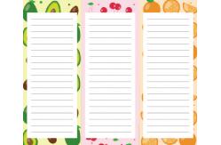 China Customized Fruit Magnetic Pad For Fridge Kitchen Food Planner supplier