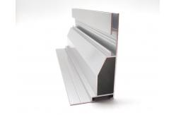 China Silver Electrophoresis Aluminium Display Profile For Advertising / Exhibition / Led supplier