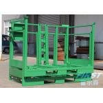 Green Powder Coated 1.5M Depth 60 Stackable Steel Pallets for sale