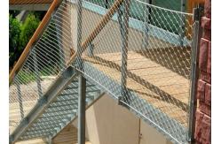 China Safety Balcony Flexible Stainless Steel Rope Mesh 30m / Roll Self Locking supplier