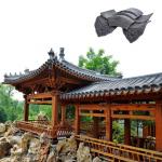 Traditional Chinese Temple Roof Tiles Grey Clay Durable Roofing Material Enhance Building Aesthetics for sale