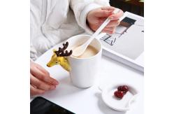China Customized Cute Ceramic Coffee Mugs 3d Animal Pattern For Gift supplier