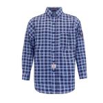 Hrc2 Cfr Plaid En11612 Fire Retardant Work Shirt Cotton Light Weight for sale