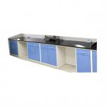 Grey White Lab Workbench Suppliers All Steel Frame For High School / Hospital for sale