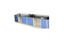 China Multiscene Blue Chemistry Laboratory Furniture , Rustproof Lab Bench With Drawers supplier