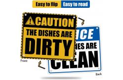 China Eco Freiendly Reversible Clean And Dirty Dishwasher Magnet Sign supplier