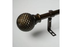 China 24 Inch Decorative Adjustable Copper Pipe Curtain Pole supplier