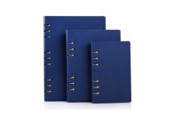 China Custom Black A5 Leather Notebook Printing 96 Sheets For Promotion supplier