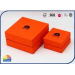 Rigid Stiff Paperboard Logo Gold Stamping Leather Art Paper Box for sale
