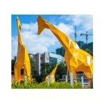Public City Giant Stainless Steel Outdoor Giraffe Sculpture for Urban Landscape for sale
